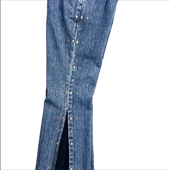 Harley Davidson Flared Blue Denim Jeans Size 4. - Picture 3 of 6